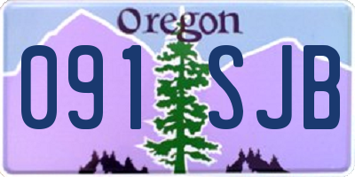 OR license plate 091SJB