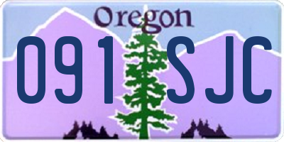 OR license plate 091SJC
