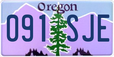 OR license plate 091SJE