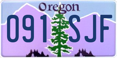 OR license plate 091SJF