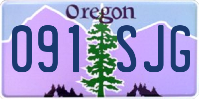 OR license plate 091SJG