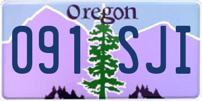 OR license plate 091SJI