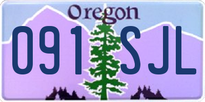 OR license plate 091SJL