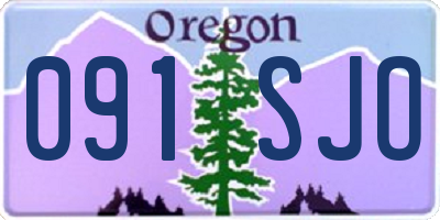 OR license plate 091SJO