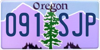 OR license plate 091SJP