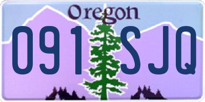 OR license plate 091SJQ