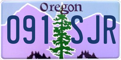 OR license plate 091SJR