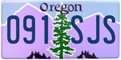 OR license plate 091SJS