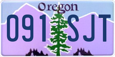 OR license plate 091SJT