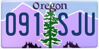 OR license plate 091SJU