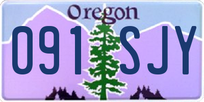 OR license plate 091SJY