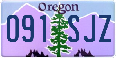 OR license plate 091SJZ