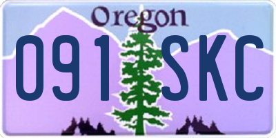 OR license plate 091SKC