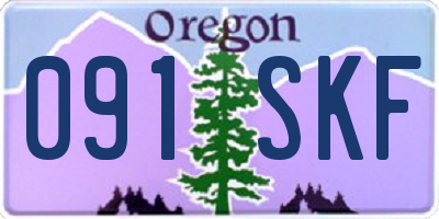 OR license plate 091SKF