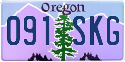 OR license plate 091SKG