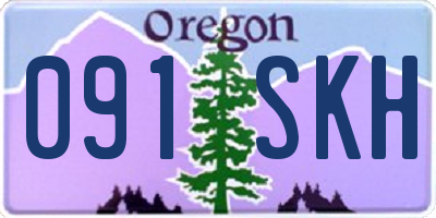 OR license plate 091SKH
