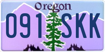 OR license plate 091SKK