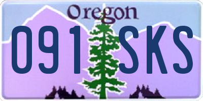 OR license plate 091SKS