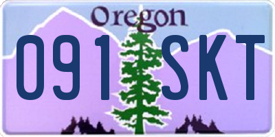 OR license plate 091SKT