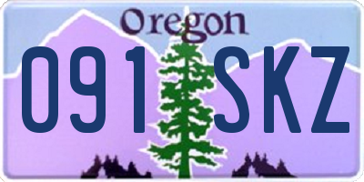 OR license plate 091SKZ