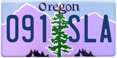 OR license plate 091SLA
