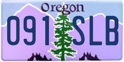 OR license plate 091SLB
