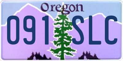 OR license plate 091SLC