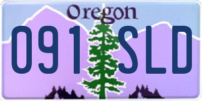 OR license plate 091SLD