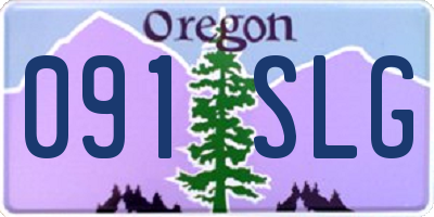 OR license plate 091SLG