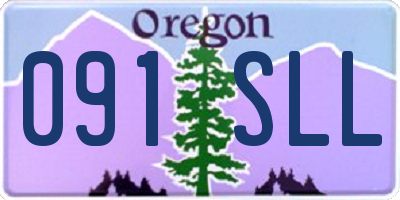 OR license plate 091SLL