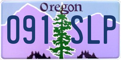 OR license plate 091SLP