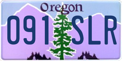 OR license plate 091SLR