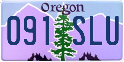 OR license plate 091SLU
