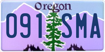 OR license plate 091SMA