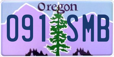 OR license plate 091SMB