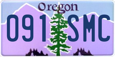 OR license plate 091SMC