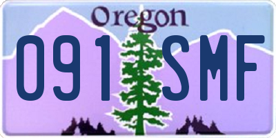 OR license plate 091SMF