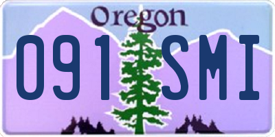 OR license plate 091SMI