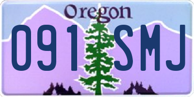 OR license plate 091SMJ