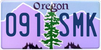 OR license plate 091SMK