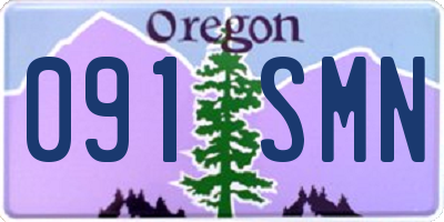 OR license plate 091SMN