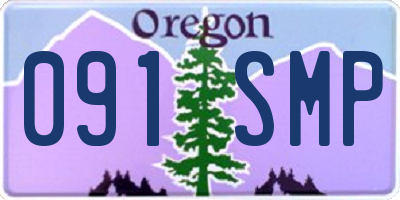 OR license plate 091SMP