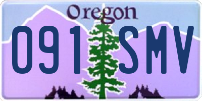 OR license plate 091SMV
