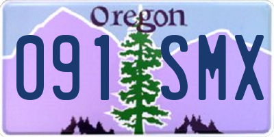 OR license plate 091SMX
