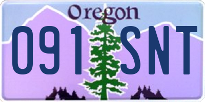 OR license plate 091SNT