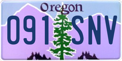 OR license plate 091SNV