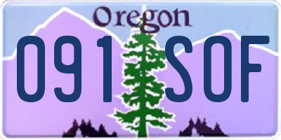OR license plate 091SOF