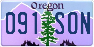 OR license plate 091SON