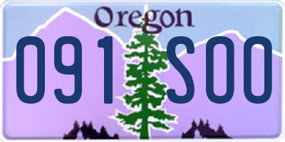 OR license plate 091SOO