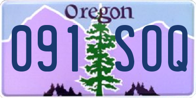 OR license plate 091SOQ